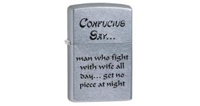 28460 Confucius - Зажигалка ZIPPO